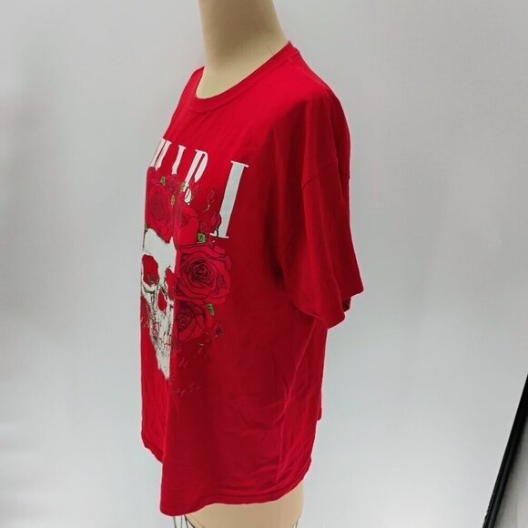 Amiri Grateful Dead Skull Tee T-shirt Black Red Medium - Picture 11 of 12